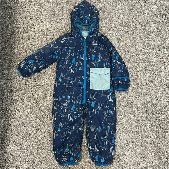 Patagonia 2-3T Reversible Bunting Ski Snow - Picture 2 of 8